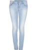 Lyseblå tætsiddende jeans